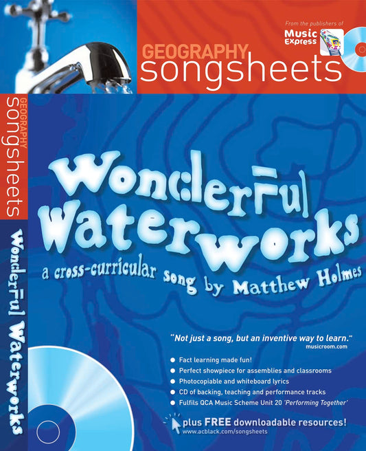 Geography Songsheets - Wonderful Waterworks (with cd) by Matthew Holmes