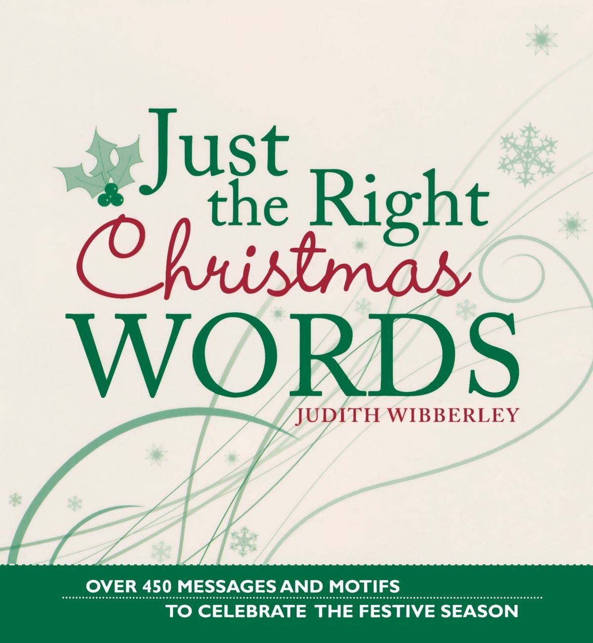 Just The Right Christmas Words by Judith Wibberley