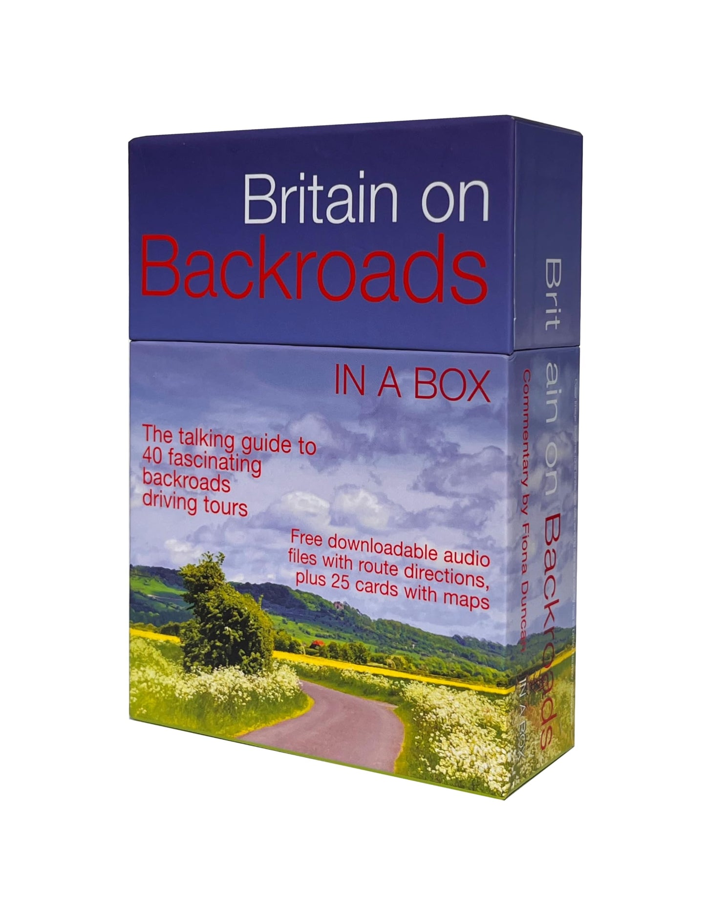 Britain on Backroads in a Box: Britain's best driving tours on pocketable cards by Fiona Duncan