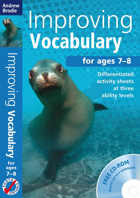 Improving Vocabulary For Ages 7-8 (with free cd-rom) by Andrew Brodie