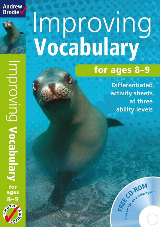 Improving Vocabulary For Ages 8-9 (with free cd-rom) by Andrew Brodie