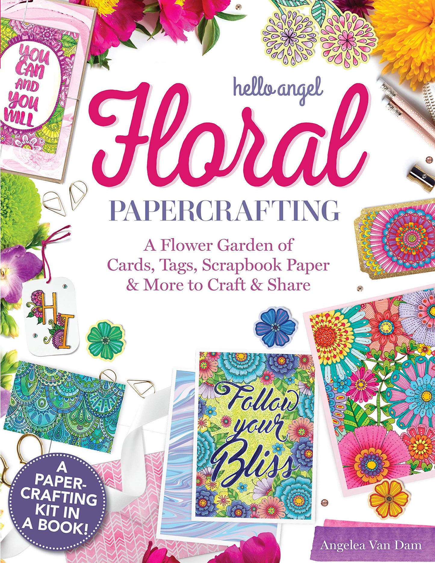 Hello Angel – Blumen-Papierbasteln von Angelea Van Dam
