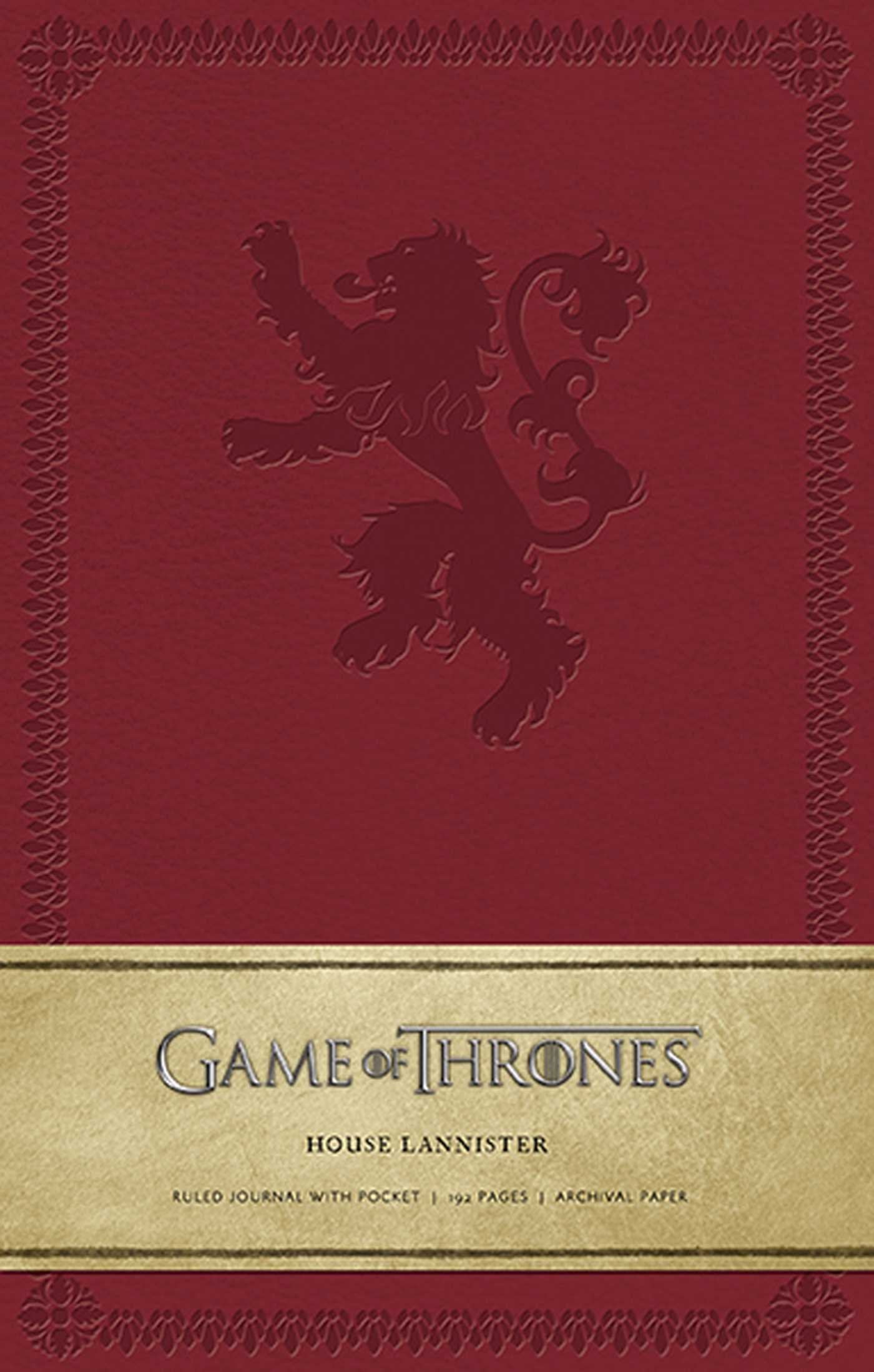 Game of Thrones: House Lannister - Hardcover Ruled Journal by HBO, .