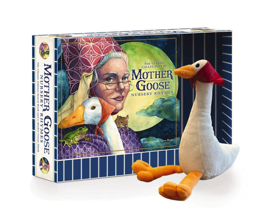 The Mother Goose Plush Gift Set: Children's Board Book + Plush Goose Stuffed Animal Toy by Thomas Nelson