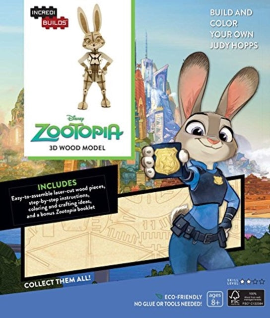 IncrediBuilds: Disney: Zootopia 3D Wood Model by Insight Editions