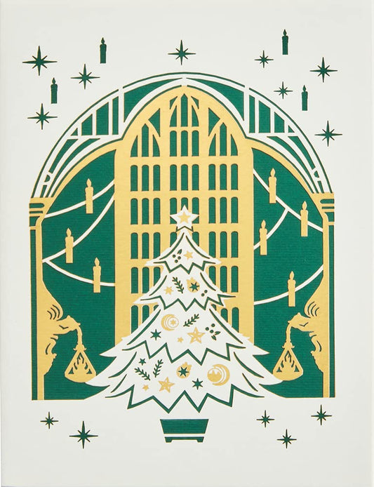 Harry Potter: The Great Hall Holiday Laser Die-Cut Card by Insight Editions