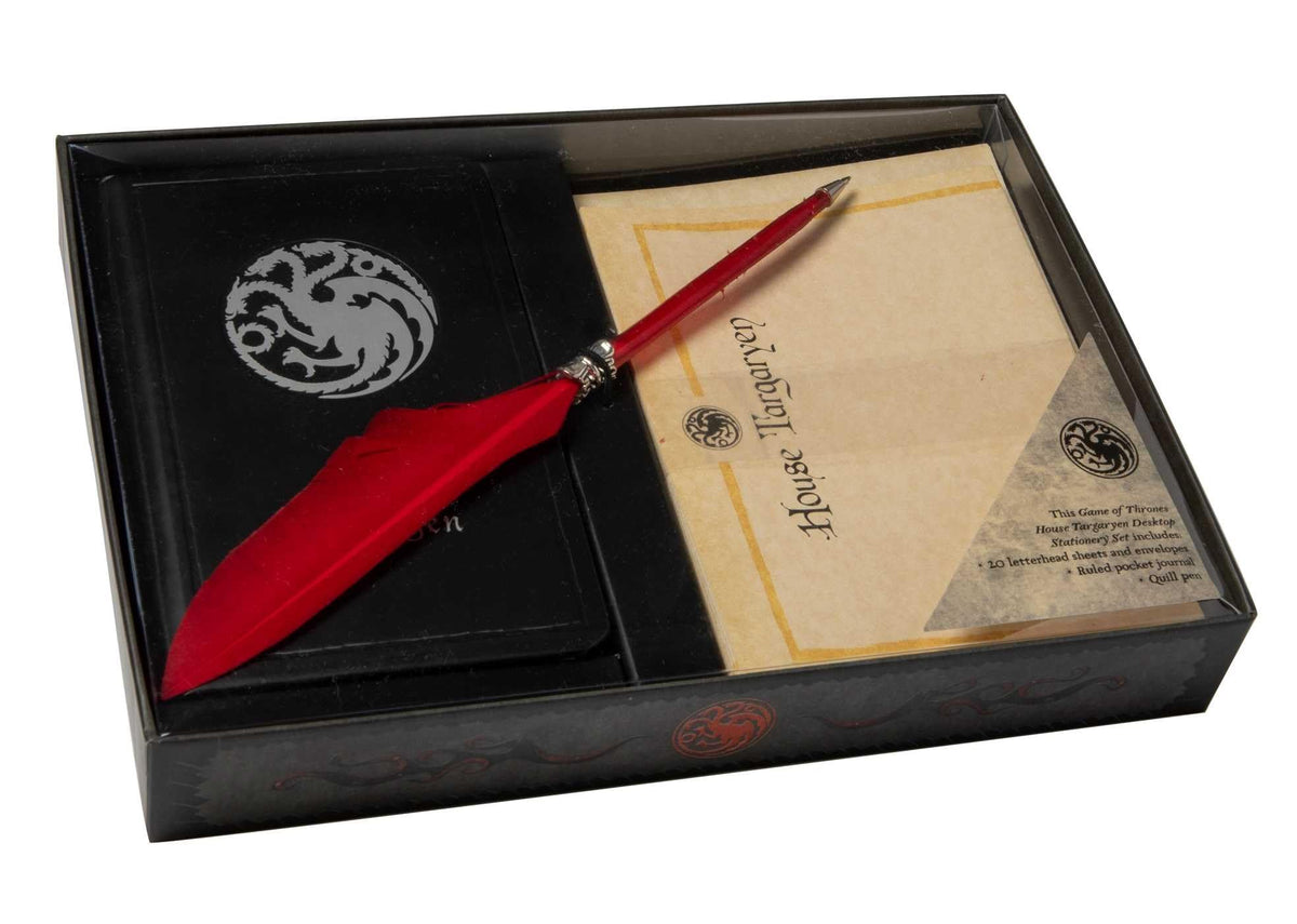 Game of Thrones: House Targaryen: Desktop Stationery Set (With Pen) by Insight Editions