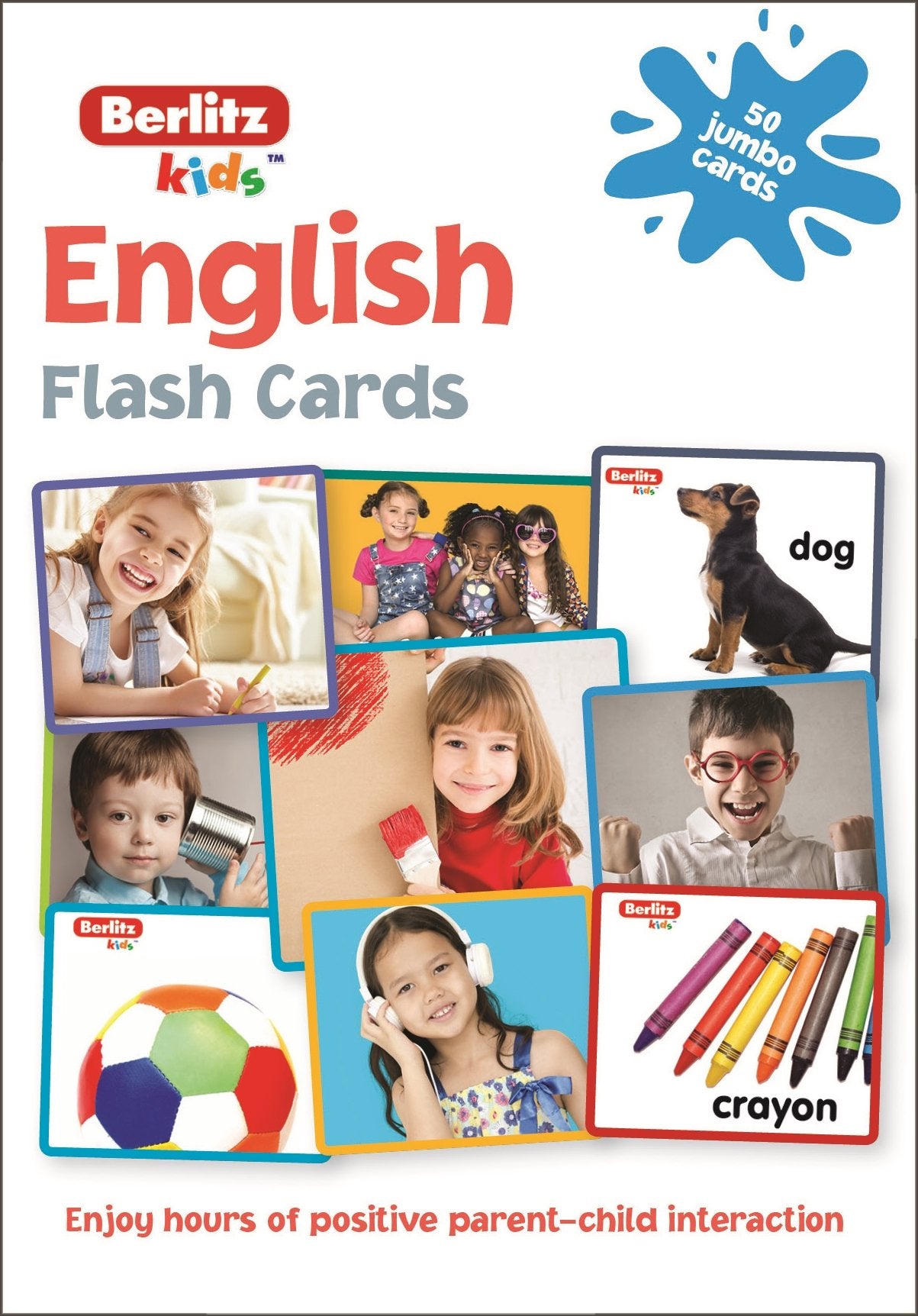 English Flash Cards: 50 jumbo cards by -