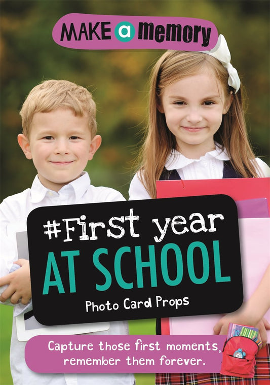 Make A Memory: First Year At School - photo card props by -