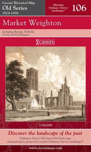Old Series 1824-58: Market Weighton (OS106) (Yorkshire) by Historical Map