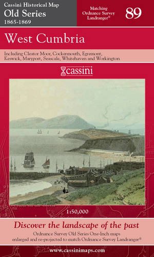 Old Series 1865-1869 - West Cumbria (OS 89) by Historical Map