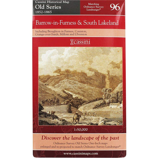 Old Series 1852-65: Barrow-in-Furness & South Lakeland (OS96) (Cumbria) by Historical Map