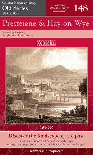 Old Series 1831-1833 - Presteigne & Hay-on-Wye (OS 148) (Powys/Wales) by Historical Map