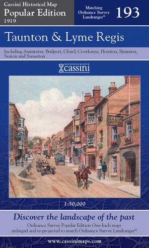 Popular Edition 1919 - Taunton & Lyme Regis (OS193) (Somerset & Dorset) by Historical Map