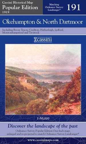 Popular Edition 1919 - Okehampton & North Dartmoor (OS191) (Devon) by Historical Map