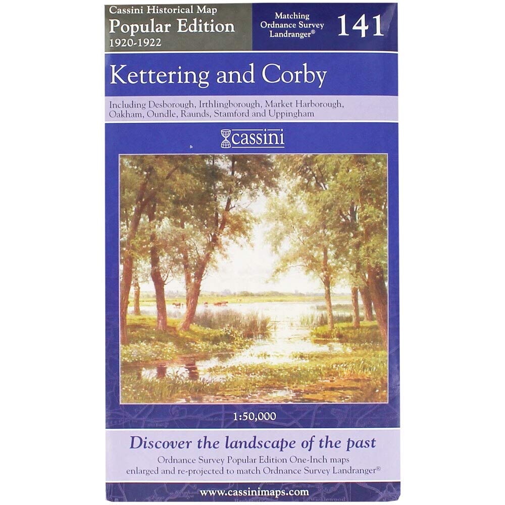 Popular Edition 1920-22: Kettering & Corby (OS141) (Northamptonshire) by Historical Map