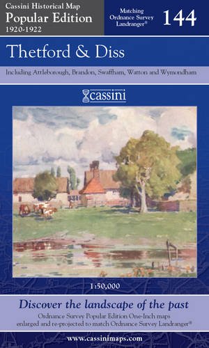 Popular Edition 1920-1922 - Thetford & Diss (OS144) (Norfolk) by Historical Map