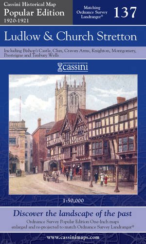 Popular Series 1920-1921 - Ludlow & Church Stretton (OS137) (Shropshire) by Historical Map