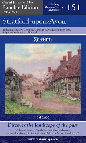 Popular Edition 1919-1921 - Stratford-upon-Avon (OS151) (Warwickshire) by Historical Map