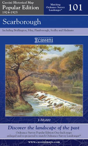 Popular Edition 1924-1925: Scarborough (OS101) (Yorkshire) by Historical Map