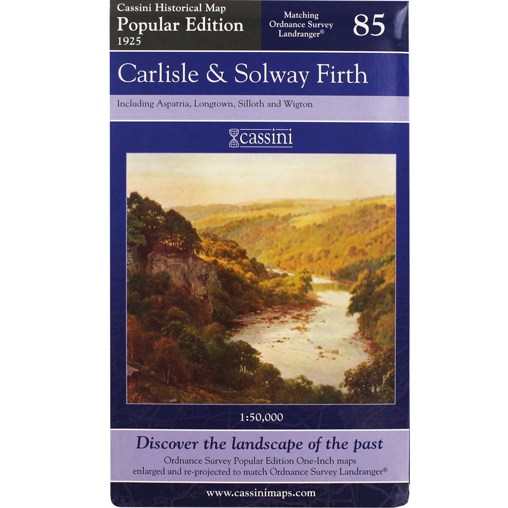 Popular Edition 1925 - Carlisle & Solway Firth (OS85) (Cumbria) by Historical Map