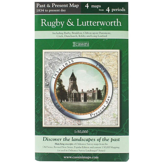 Past & Present: Rugby & Lutterworth 1834 to Present Day (Warwickshire/Leicestershire) by Historical Maps