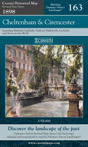 Revised Series 1898-1900 - Cheltenham & Cirencester (OS163) (Gloucestershire) by Historical Map