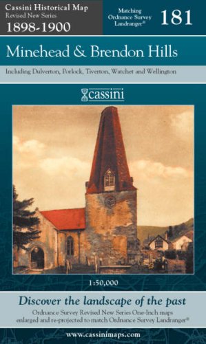 Revised Edition 1898-1900 - Minehead & Brendon Hills (OS181) (Somerset) by Historical Maps