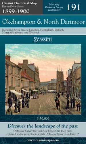 Revised Edition 1899-1900 - Okehampton & North Dartmoor (OS191) (Devon) by Historical Map