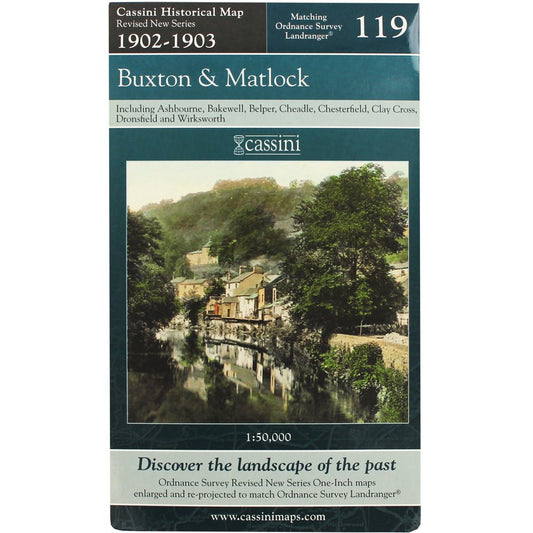 Revised Series 1902-1903 - Buxton & Matlock (OS119) (Derbyshire) by Historical Map