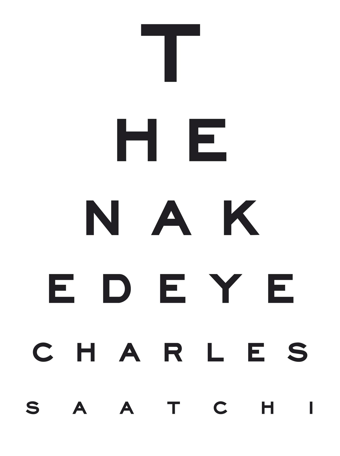 Naked Eye (shelf worn) by Charles Saatchi