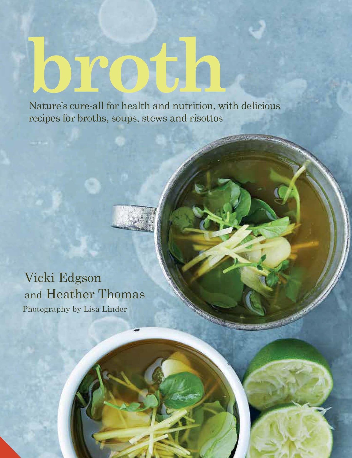 Broth: Natures cure-all for health and nutrition, recipes for broths, soups, stews and risottos by Edgson, Vicki | Thomas, Heather