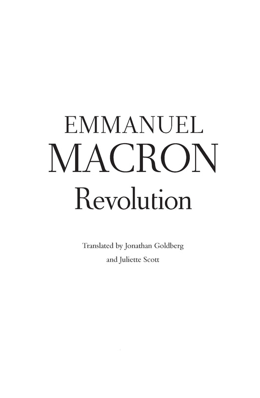 Revolution by Macron, Emmanuel