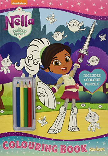 Nella The Princess Knight: colouring book with 4 colour pencils by -