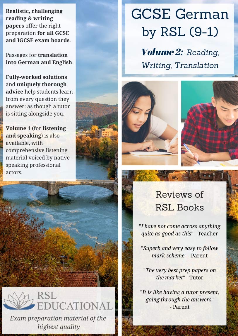 GCSE German by RSL (9-1). Volume 2: Reading, Writng, Translation by -