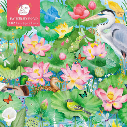 (TXS) Adult Jigsaw Puzzle - Bex Parkin - Waterlily Pond : 1000-pieces by Flame Tree Studio (cor)