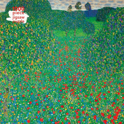 (TXS) Adult Jigsaw Puzzle Gustav Klimt: Poppy Field 1000-Piece Jigsaw Puzzles by Flame Tree Studio