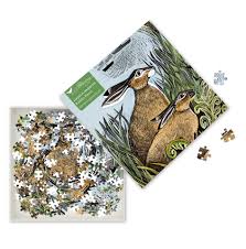 (TXS) Adult Jigsaw Puzzle Angela Harding: Rathlin Hares (500 Pieces) : 500-Piece Jigsaw Puzzles by Flame Tree Studio